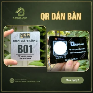 Thẻ số bàn dán