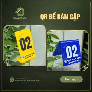 Thẻ số bàn gập