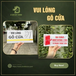 Biển vui lòng gõ cửa