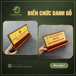 Biển chức danh gỗ
