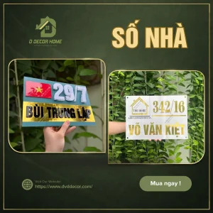 Biển số nhà nổi ngoài trời