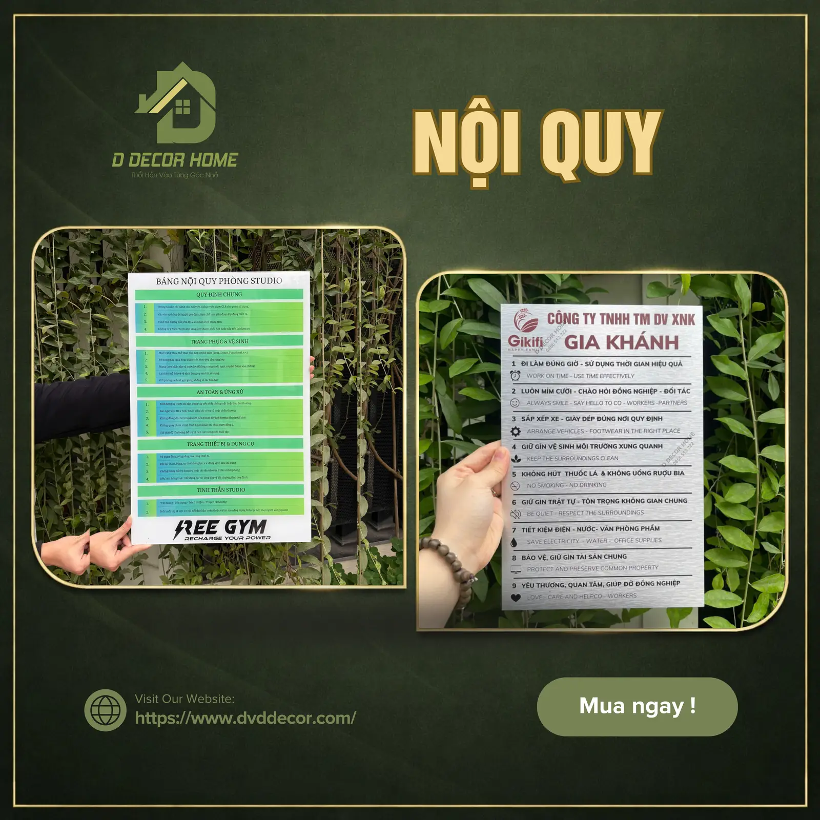 Biển Nội quy