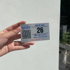 Thẻ số bàn hình chữ nhật size 4cm*6cm