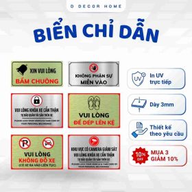 Biển Bấm chuông & Để xe