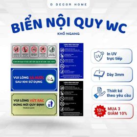 Biển Nội Quy Nhà Vệ Sinh, toilet, nhà ở