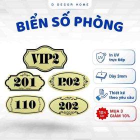 Biển số phòng chung cư mini,homestay, nhà hàng, khách sạn