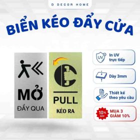 Bảng báo kéo đẩy cửa Pull Push