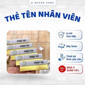 Thẻ tên nhân viên cố định(Phủ nền)