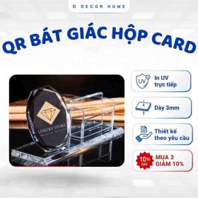 Bảng QR bát Giác Hộp Card