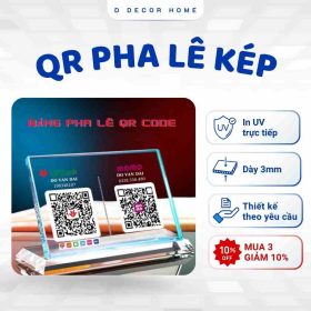 Bảng QR Pha Lê Kép