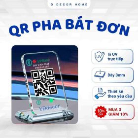Bảng QR Pha Lê Đơn 1 Mã QR