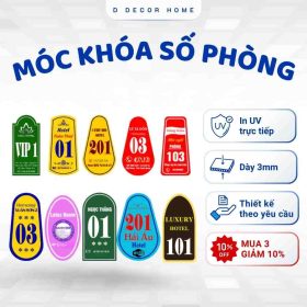 Thẻ móc khóa, Số phòng hình tròn