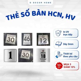 Thẻ số bàn vuông