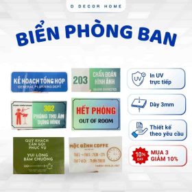 Biển Phòng Ban Mica