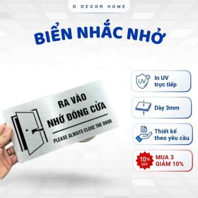 Biển nhắc nhở